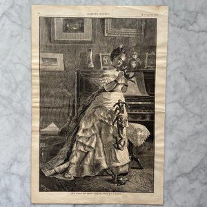 Harpers Weekly Newspaper, C.S. Reinhart, Woodblock